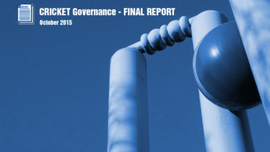 Photo of FINAL REPORT of the Review Panel on the Governance of Cricket