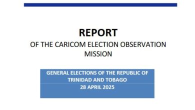 Photo of CARICOM Election Observation Mission Reports – TRINIDAD AND TOBAGO